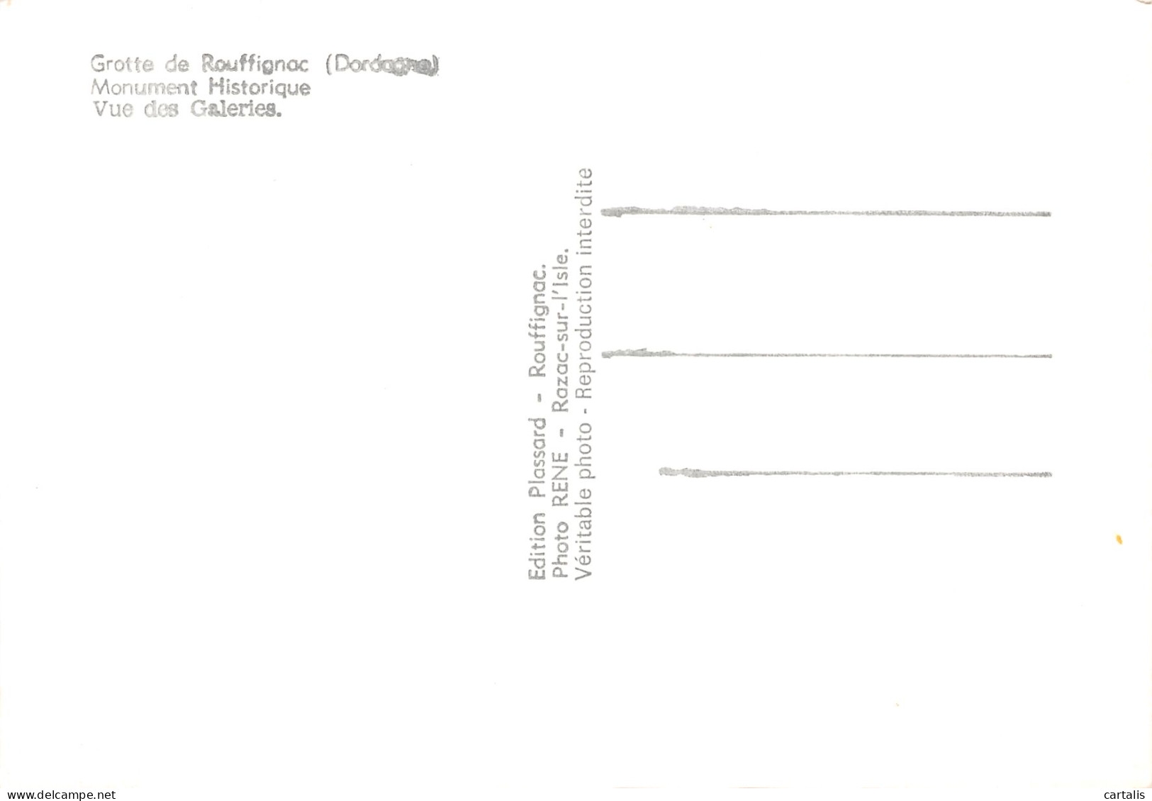 24-DORDOGNE GROTTE DE ROUFFIGNAC-N°3811-D/0321 - Other & Unclassified