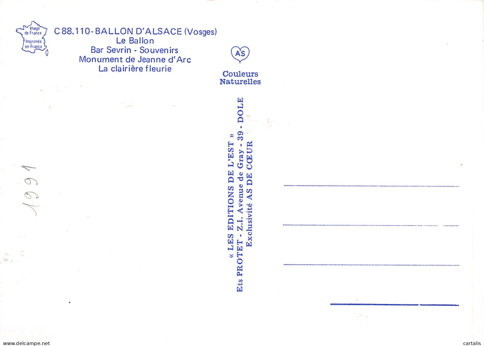 68-BALLON D ALSACE-N°3811-D/0305 - Andere & Zonder Classificatie