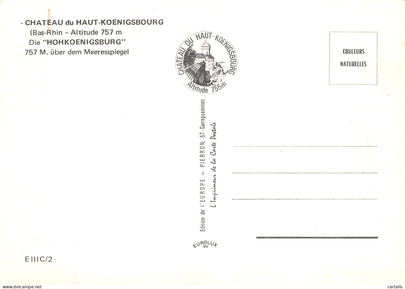 67-HAUT KOENIGSBOURG-N°3812-C/0259 - Andere & Zonder Classificatie