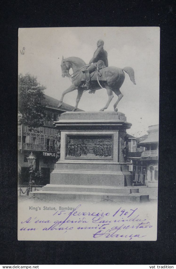 INDE PORTUGAISE -  Carte Postale De Bombay Pour Lisbonne En 1907 - L 152447 - Portuguese India