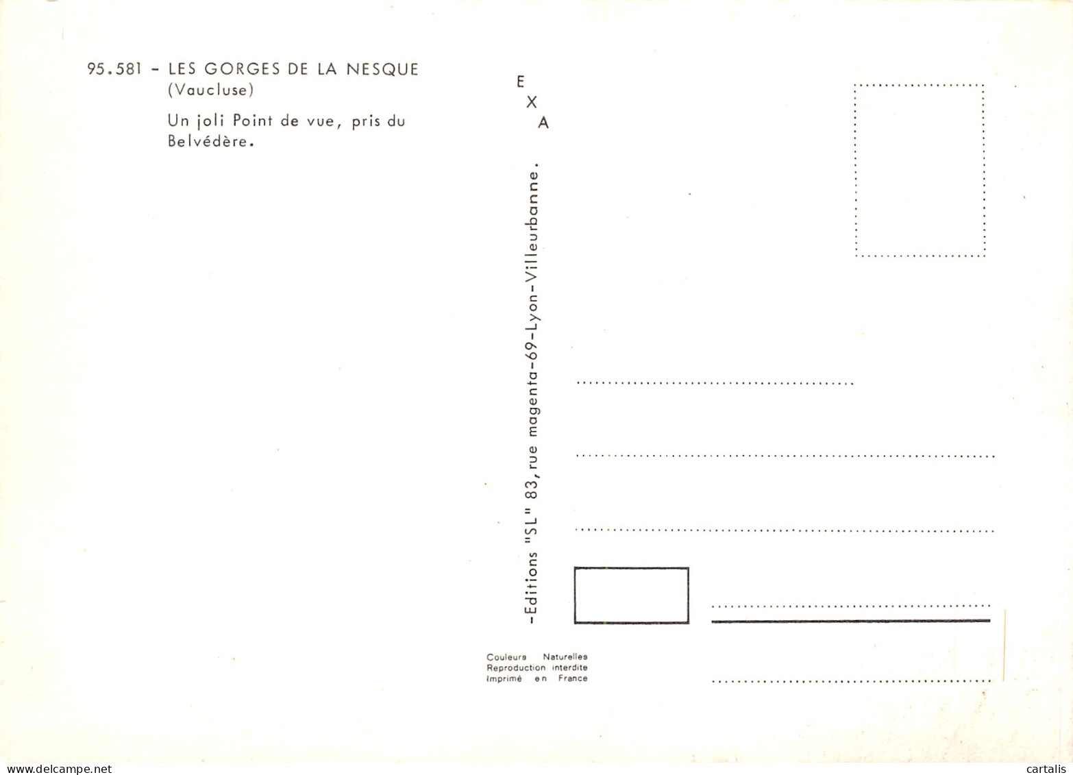 84-VAUCLUSE GORGES DE LA NESQUE-N°3813-A/0153 - Andere & Zonder Classificatie