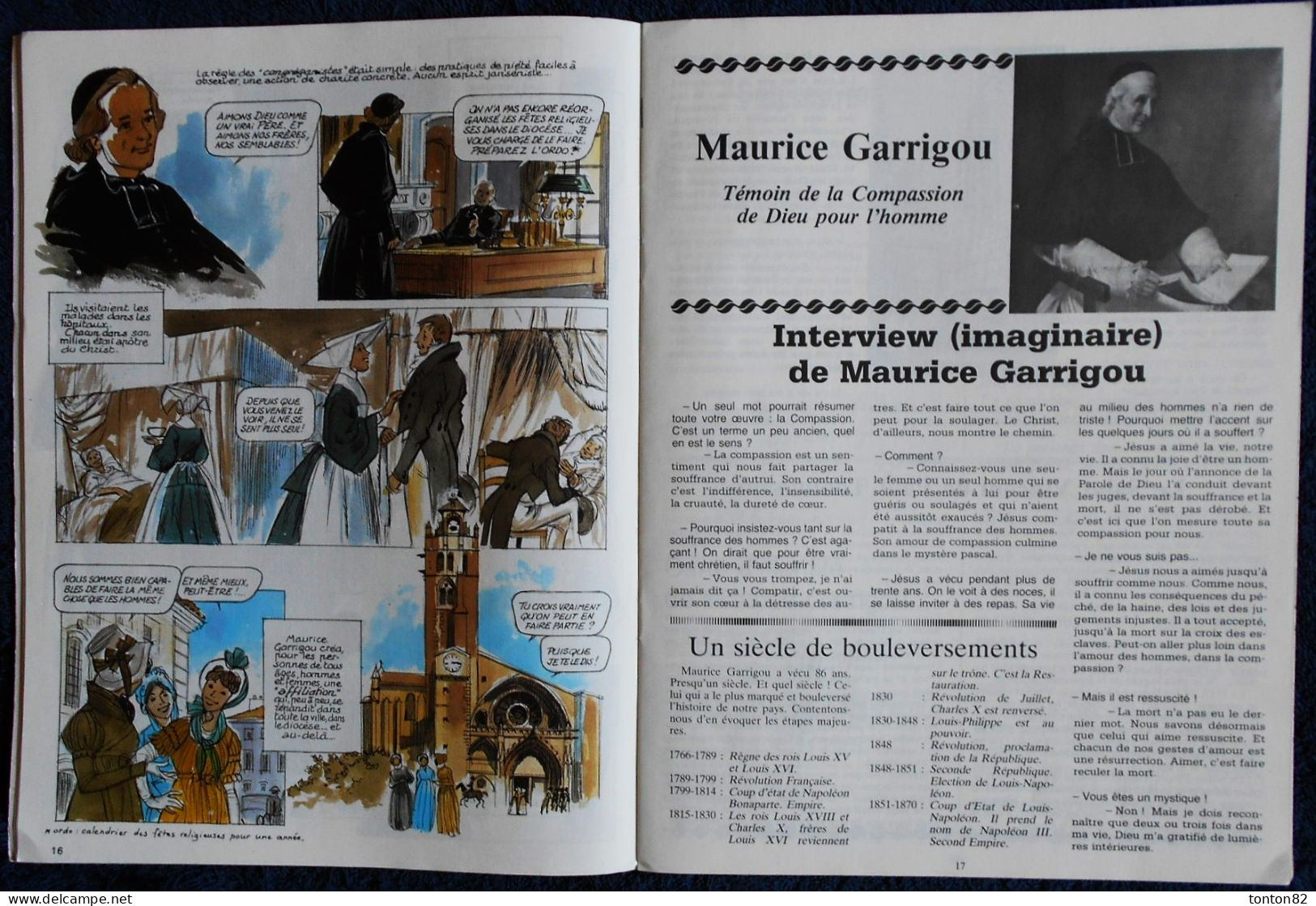 Pierre Dhombre - Maurice Garrigou témoin de la compassion de Dieu pour l'homme - Univers Média - ( 1982 ) .