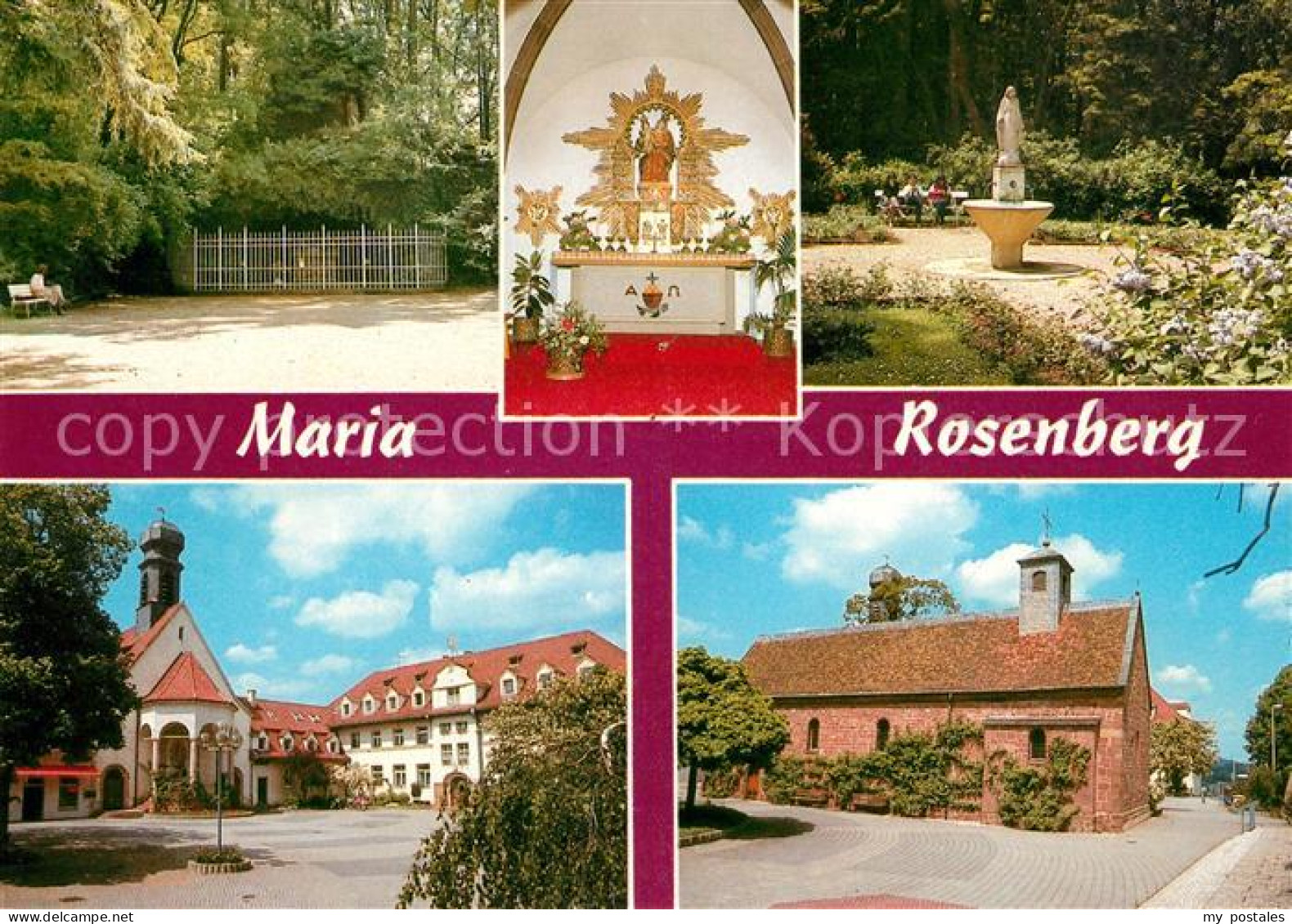 73029951 Waldfischbach-Burgalben Maria Rosenberg Lourdesgrotte Gnadenbild Marien - Autres & Non Classés
