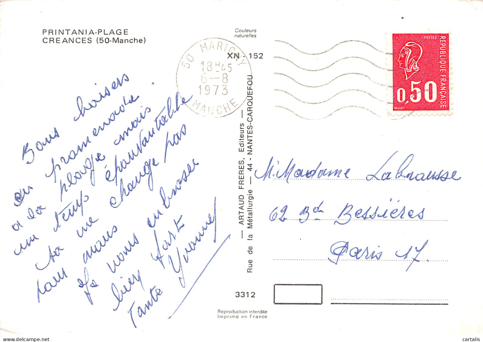 50-PRINTANIA PLAGE CREANCES-N°3812-D/0093 - Other & Unclassified