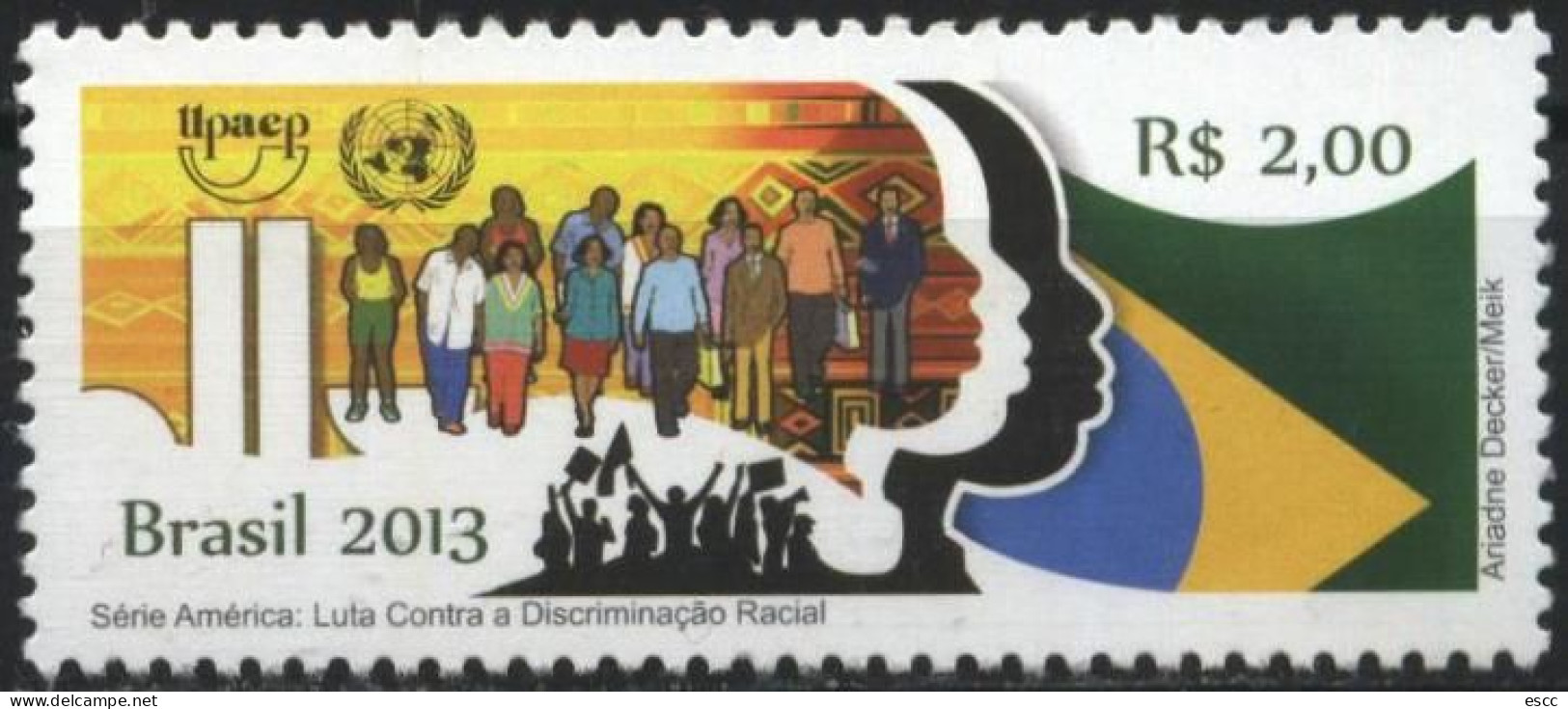 Mint Stamp  UPAEP 2013 From Brazil Brasil - Nuevos