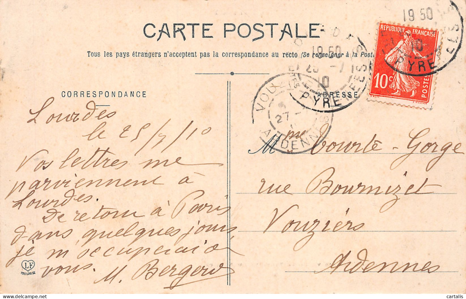 65-LOURDES-N°3813-E/0093 - Lourdes