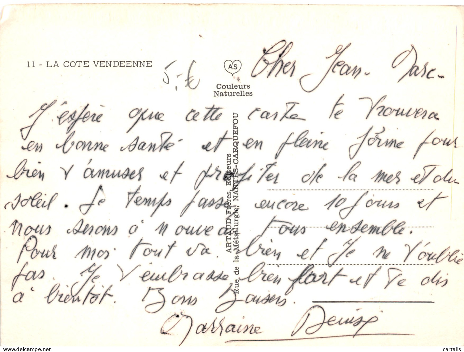 85-COTE VENDEENNE-N°3813-D/0261 - Andere & Zonder Classificatie