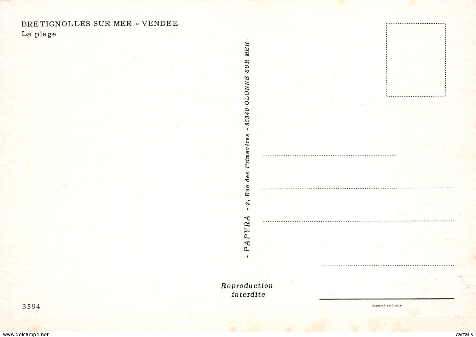 85-BRETIGNOLLES SUR MER-N°3813-D/0065 - Bretignolles Sur Mer