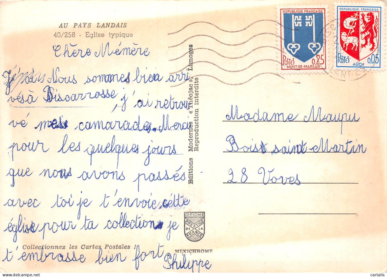 40-LES LANDES-N°3814-C/0169 - Other & Unclassified