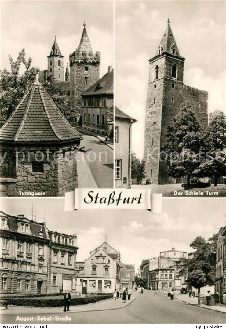 73029873 Stassfurt Turmgasse Schiefe Turm August Bebel Strasse Stassfurt - Stassfurt