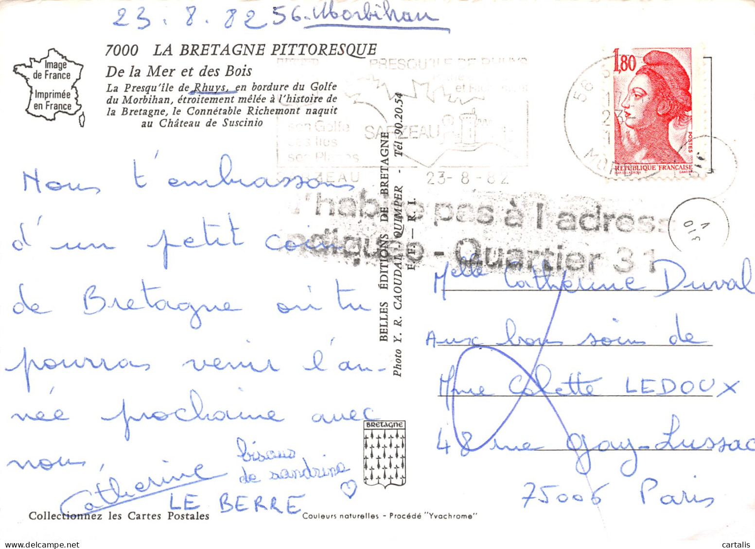 56-PRESQU ILE DE RHUYS-N°3814-A/0303 - Other & Unclassified