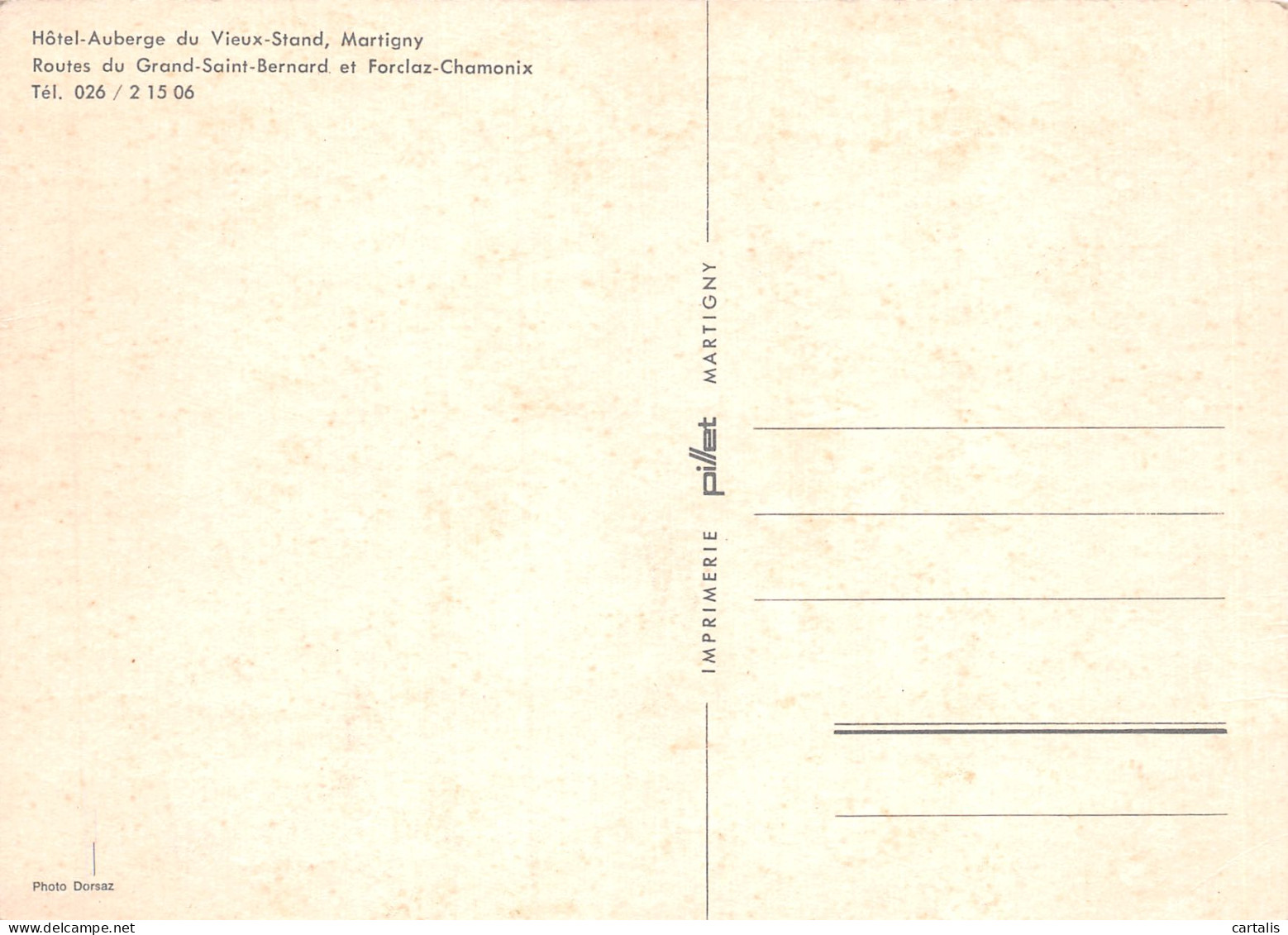 SUI-MARTIGNY-N°3815-A/0291 - Otros & Sin Clasificación