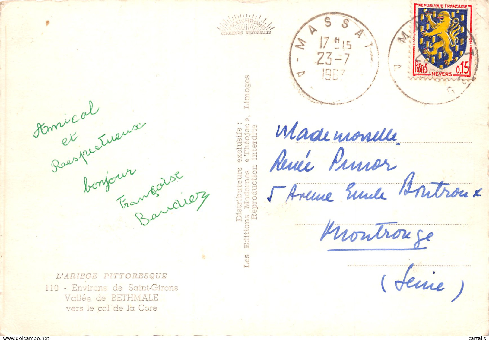 09-PYRENEES VALLEE DE BETHMALE-N°3815-A/0299 - Otros & Sin Clasificación