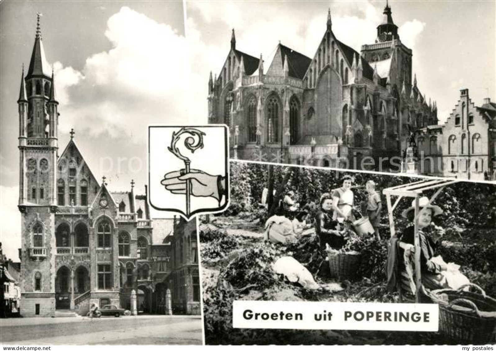 73029177 Poperinge Rathaus Kirche Poperinge - Poperinge