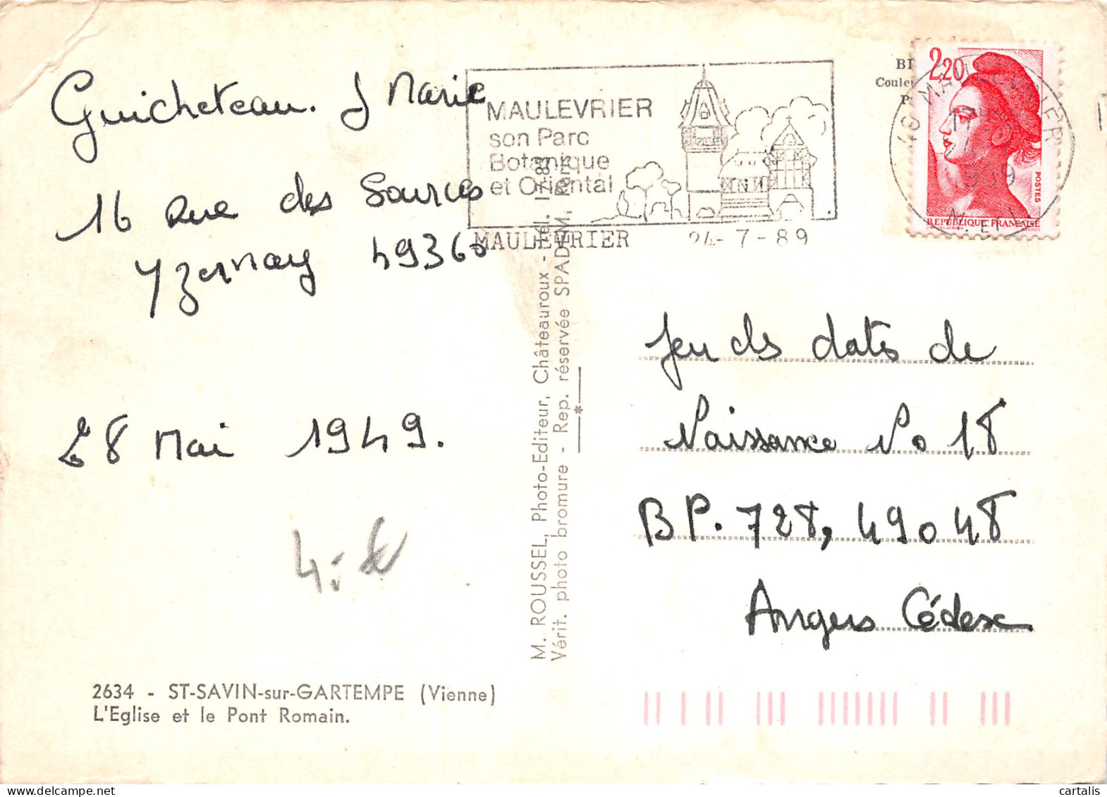 86-SAINT SAVIN SUR GARTEMPE-N°3814-D/0137 - Chauvigny