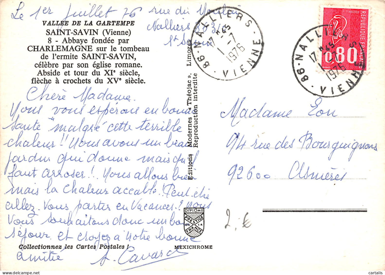 86-SAINT SAVIN SUR GARTEMPE-N°3814-D/0133 - Chauvigny