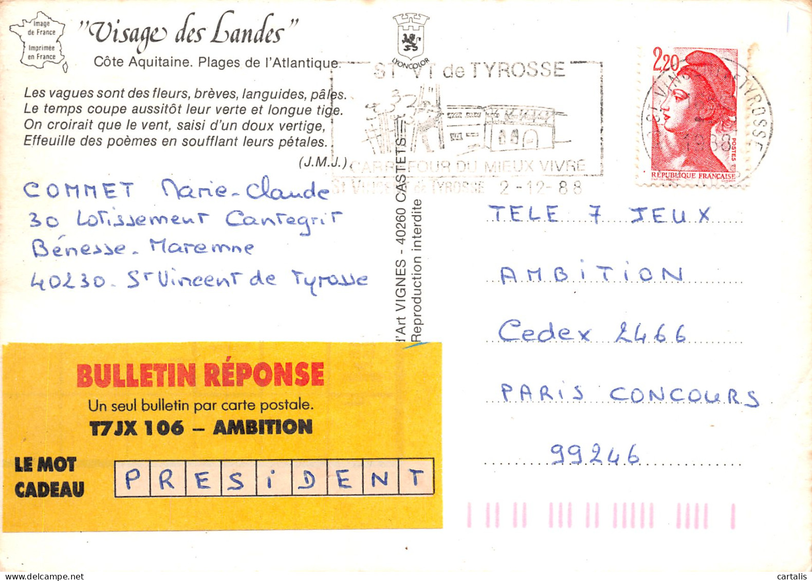 40-LES LANDES-N°3815-C/0255 - Other & Unclassified