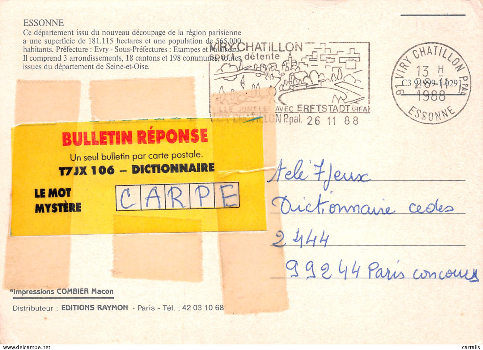 91-ESSONNE-N°3815-C/0215 - Other & Unclassified