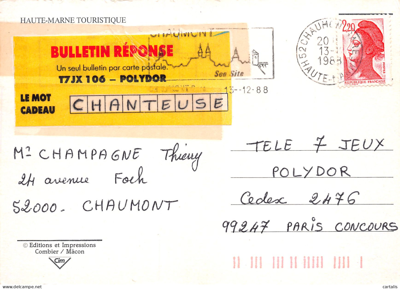 52-HAUTE MARNE-N°3815-C/0121 - Other & Unclassified