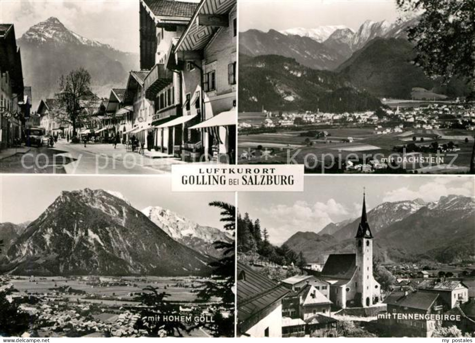 73029150 Golling Salzach Dachstein Hoher Goell Tennengebirge Golling Salzach - Autres & Non Classés
