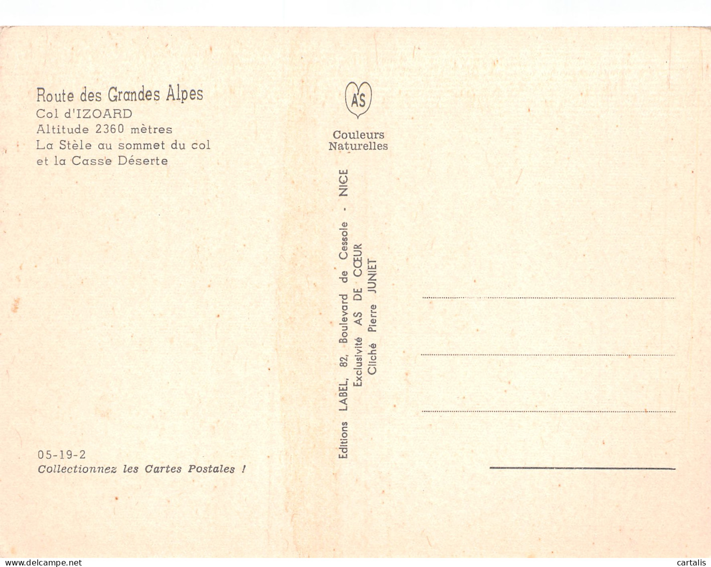 05-COL D IZOARD-N°3815-B/0295 - Andere & Zonder Classificatie