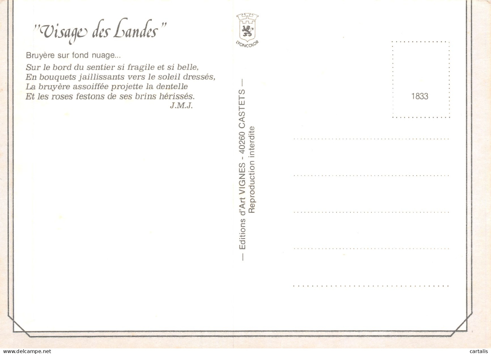 40-LES LANDES-N°3815-B/0187 - Other & Unclassified