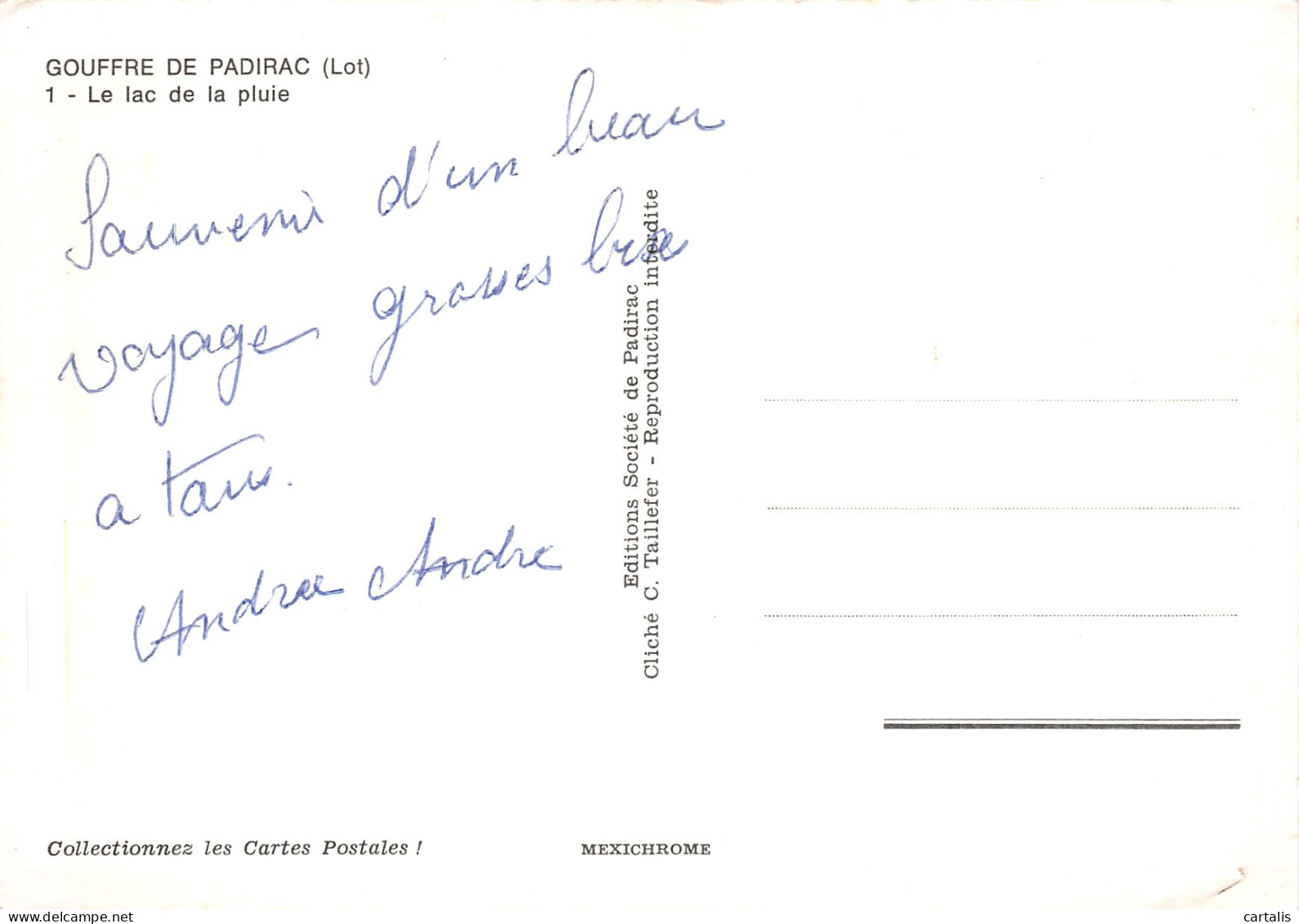 46-LOT GOUFFRE DE PADIRAC-N°3815-B/0139 - Other & Unclassified