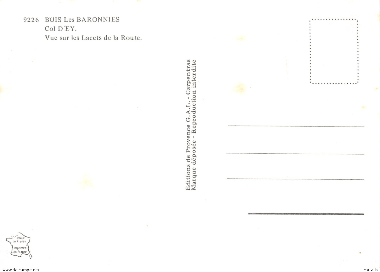 26-BUIS LES BARONNIES-N°3815-B/0009 - Buis-les-Baronnies