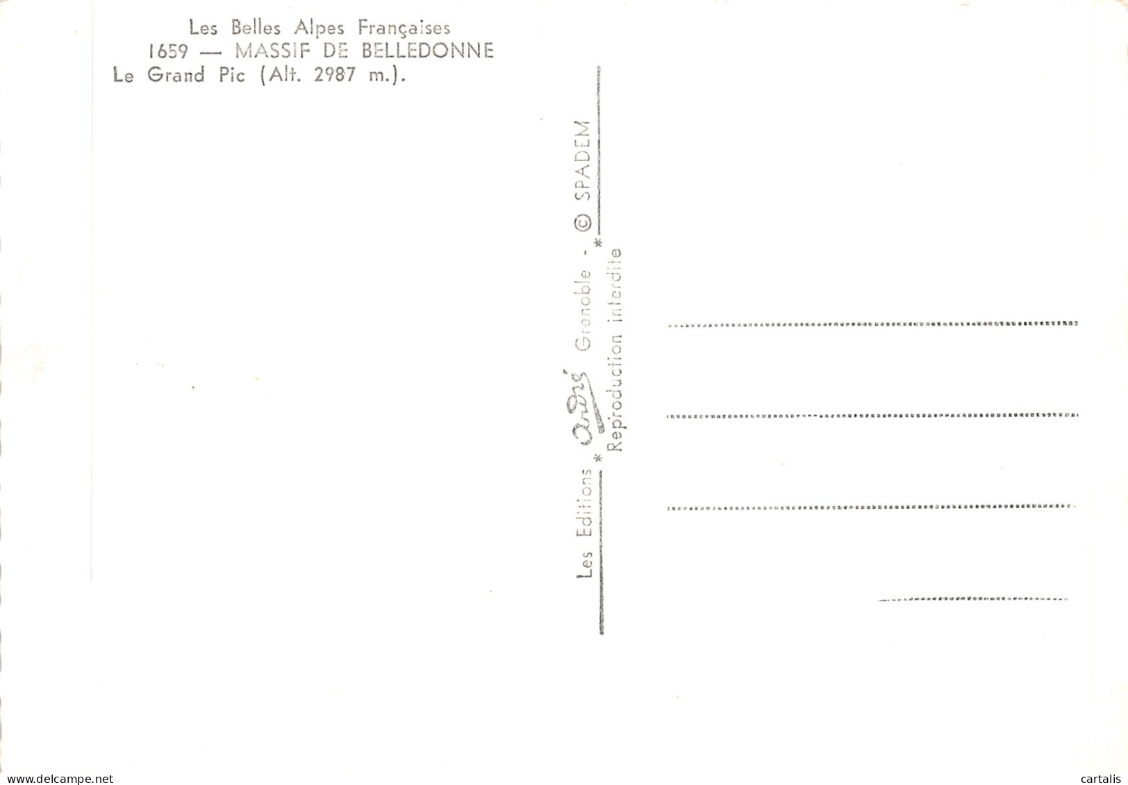 38-MASSIF DE BELLEDONNE-N°3816-A/0035 - Autres & Non Classés