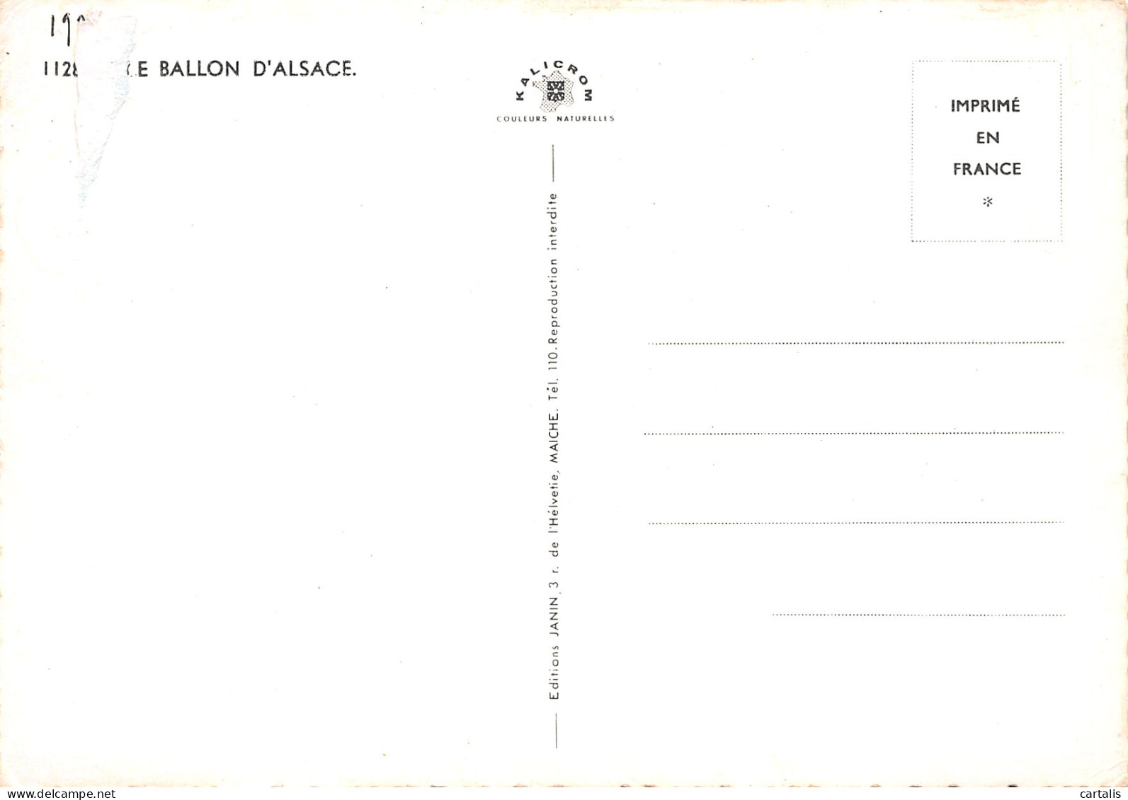 68-LE BALLON D ALSACE-N°3816-A/0007 - Andere & Zonder Classificatie