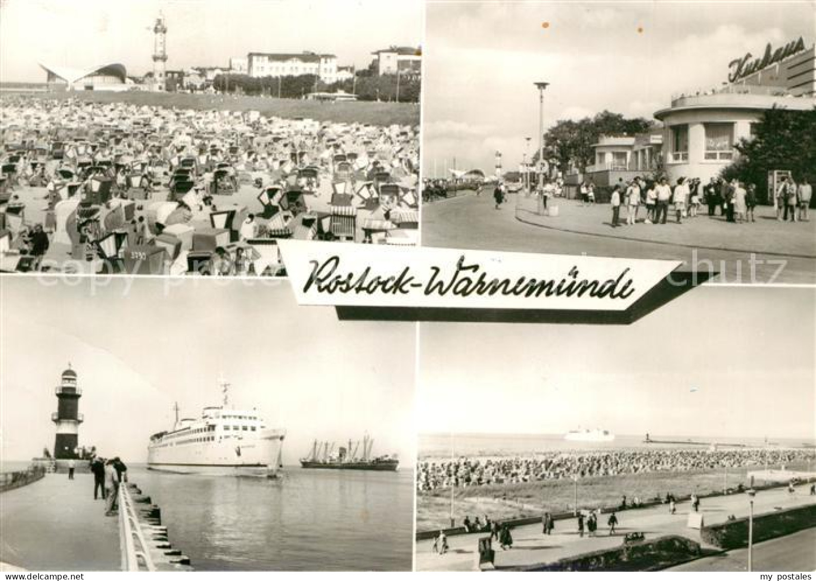 73029088 Rostock-Warnemuende Leuchtturm Gaststaette Teepott HO Gaststaette Kurha - Rostock