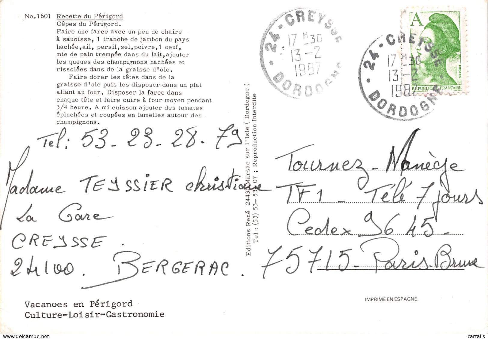 24-PERIGORD-N°3816-D/0071 - Other & Unclassified