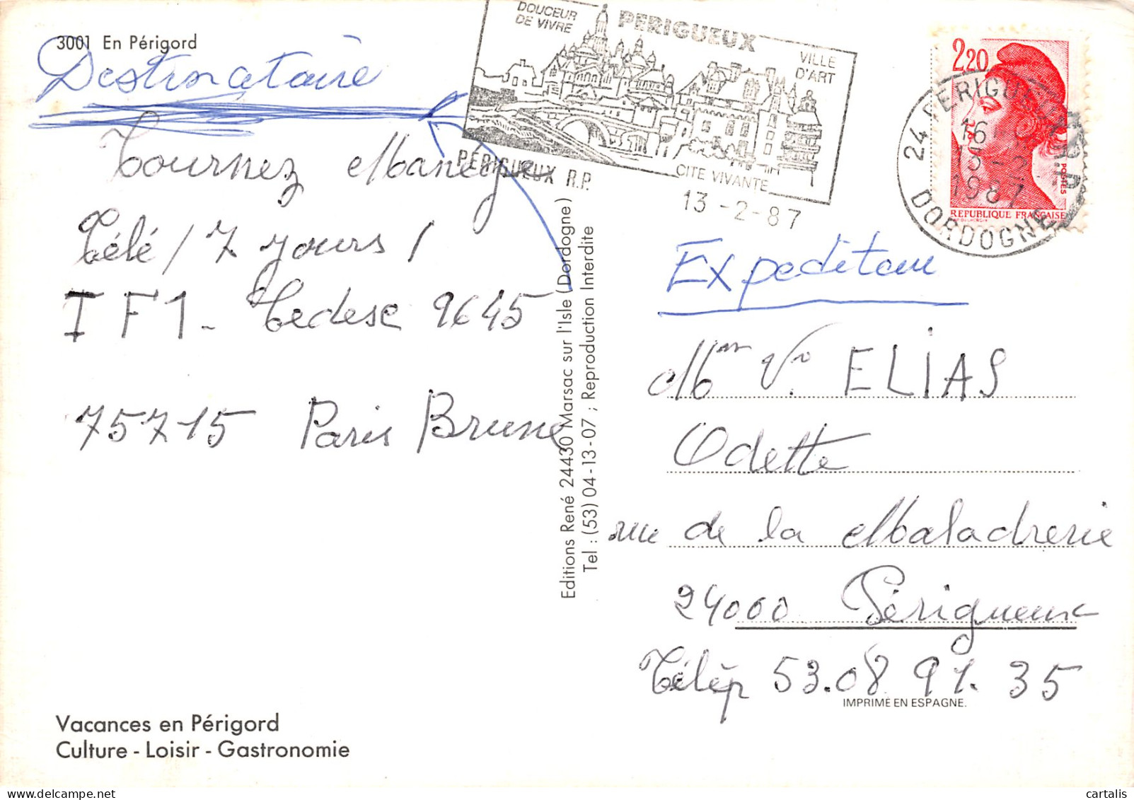 24-PERIGORD-N°3816-D/0083 - Other & Unclassified