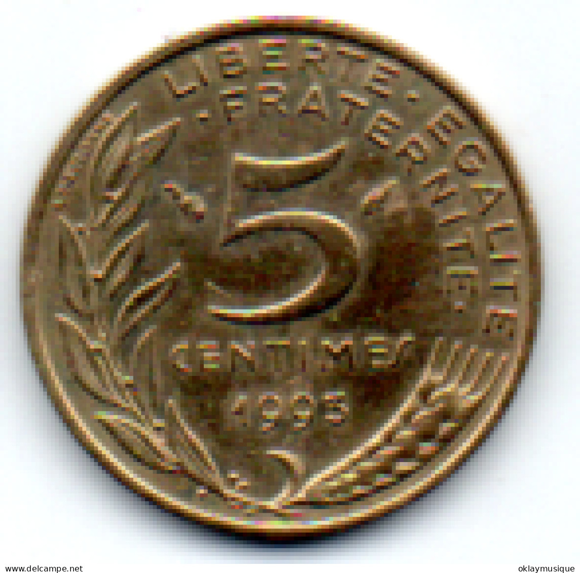 5 Centimes 1993 (3 Plis) Serie Marianne - 5 Centimes