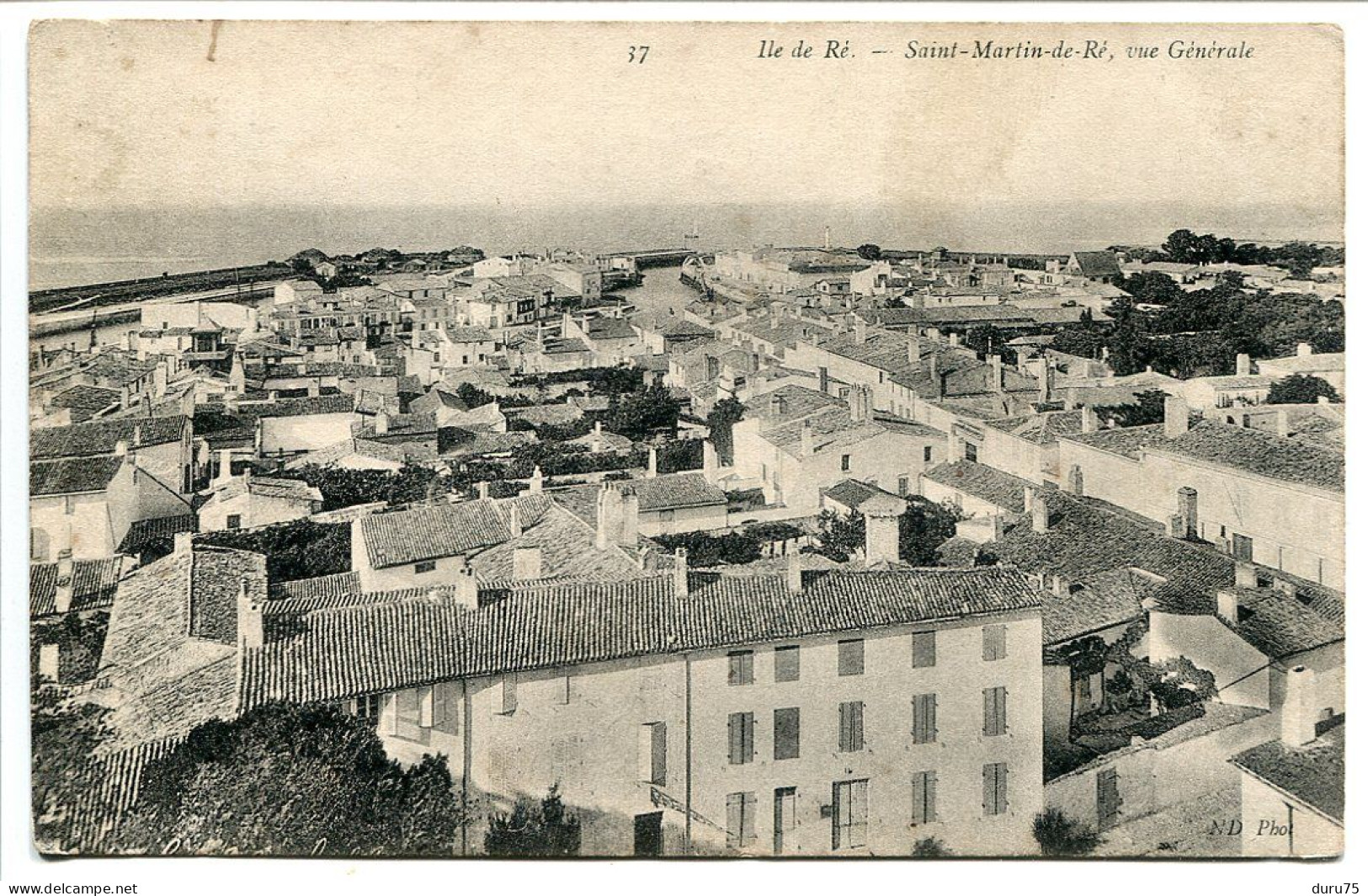 CPA 1908 * ILE DE RÉ Saint Martin De Ré Vue Générale * Editeur ND Photo - Ile De Ré