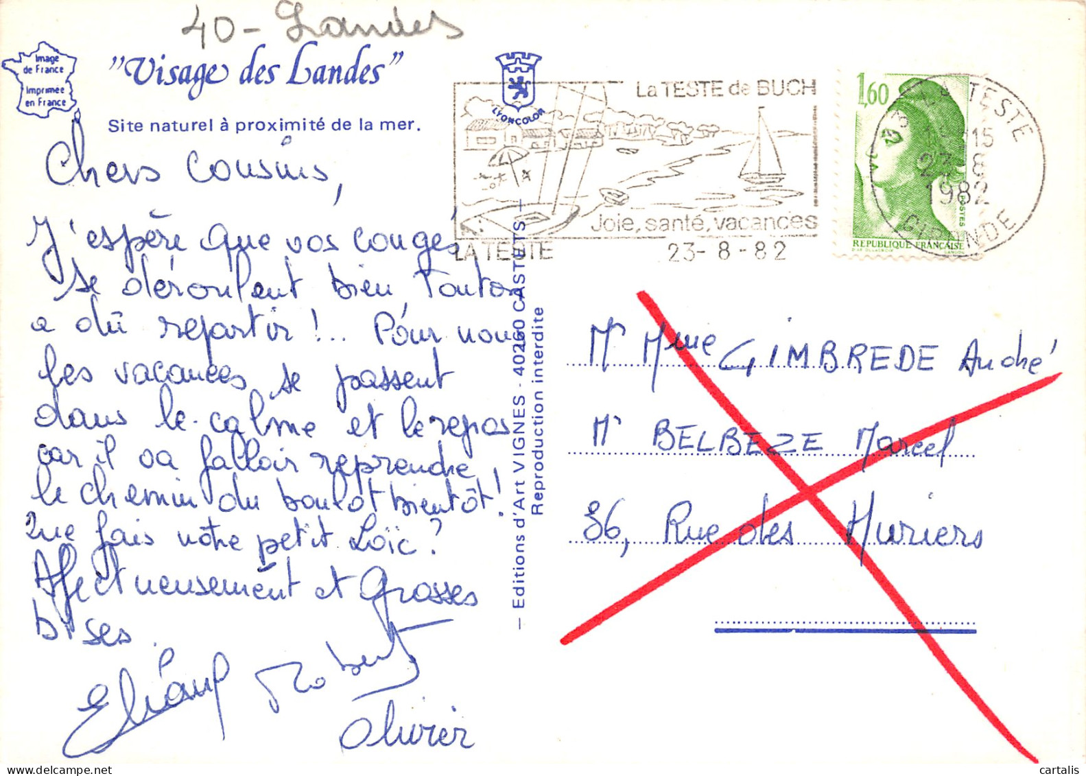 40-LES LANDES-N°3816-B/0315 - Other & Unclassified