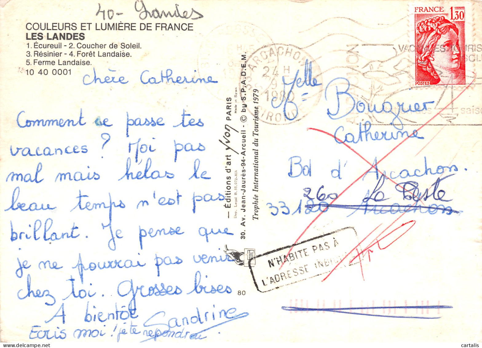 40-LES LANDES-N°3816-B/0171 - Other & Unclassified
