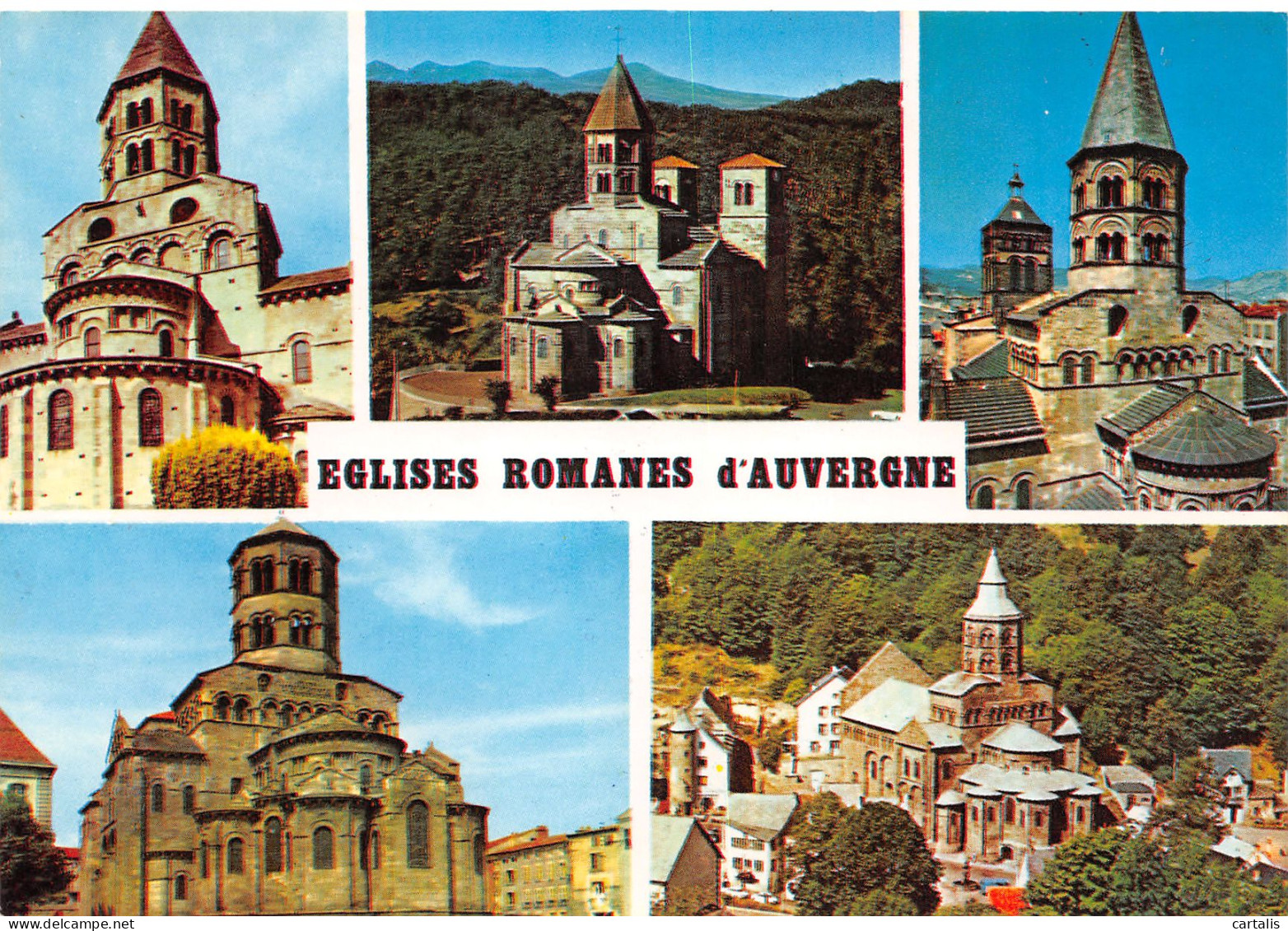 63-AUVERGNE EGLISES ROMANES-N°3817-A/0355 - Sonstige & Ohne Zuordnung