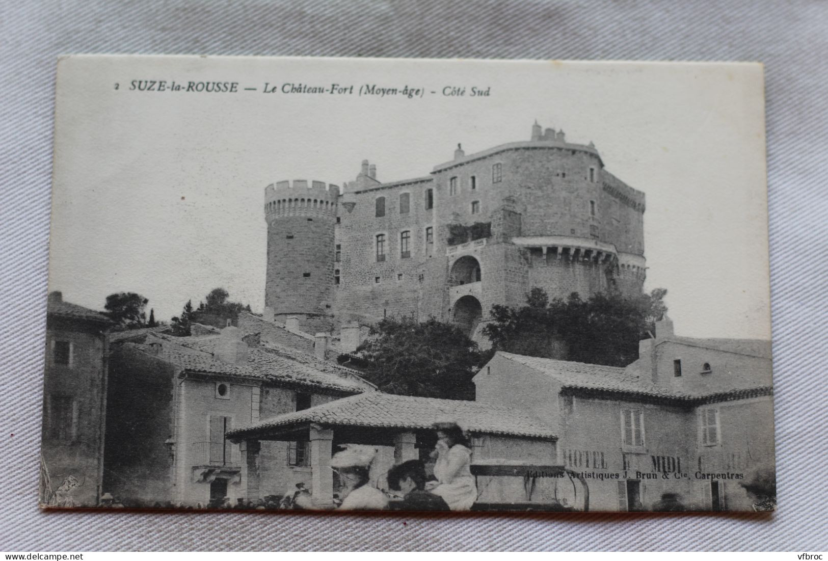 N671, Cpa 1919, Suze La Rousse, Le Château Fort, Côté Sud, Drôme 26 - Sonstige & Ohne Zuordnung