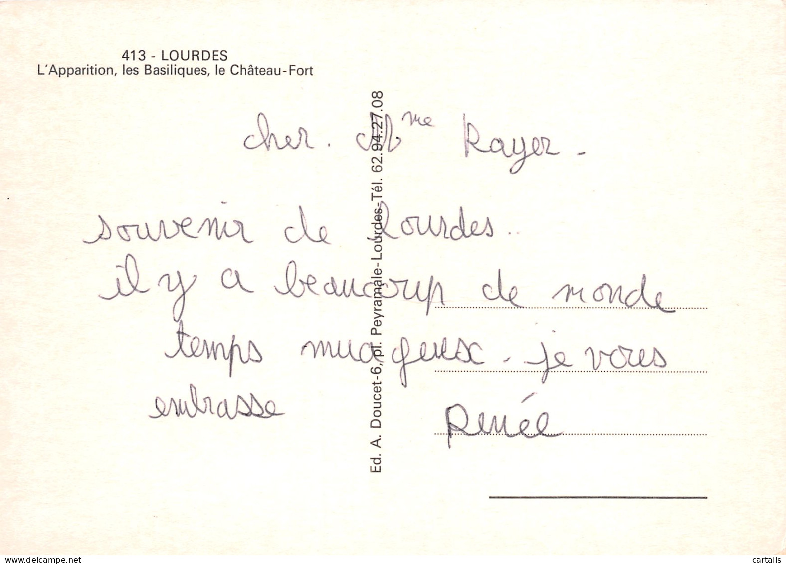 65-LOURDES-N°3817-C/0313 - Lourdes