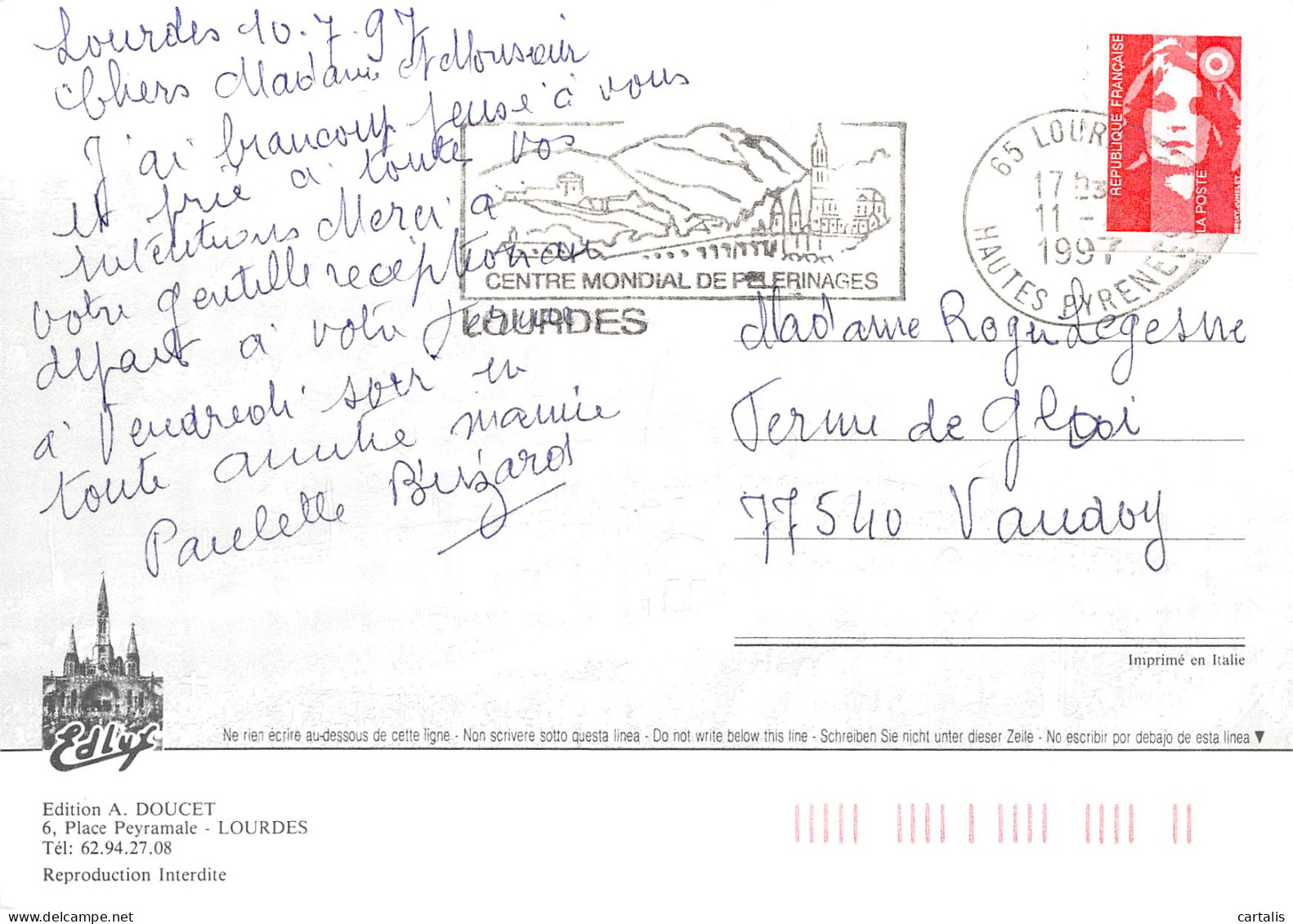 65-LOURDES-N°3817-C/0307 - Lourdes