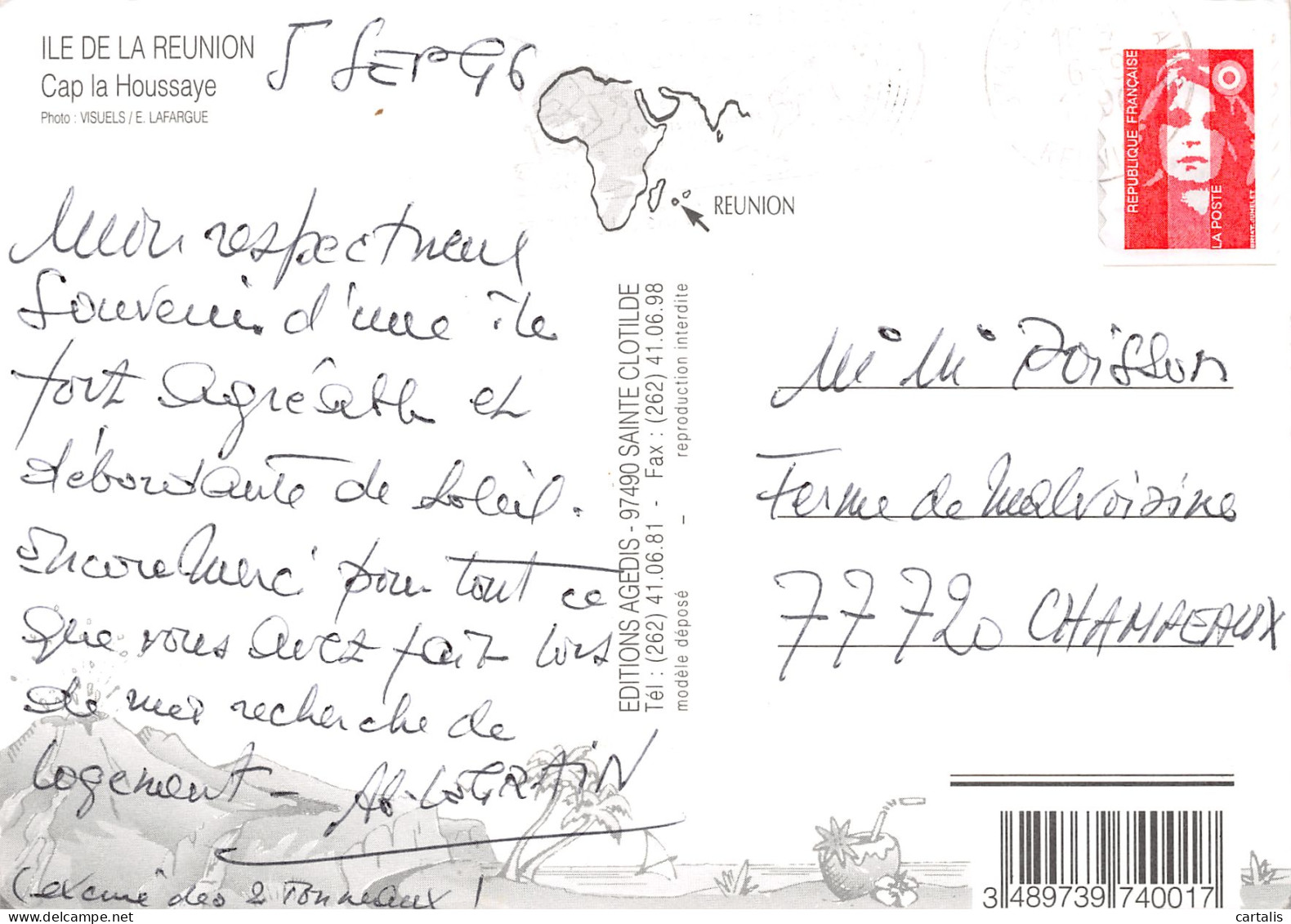 974-ILE DE LA REUNION CAP LA HOUSSAYE-N°3817-C/0301 - Other & Unclassified