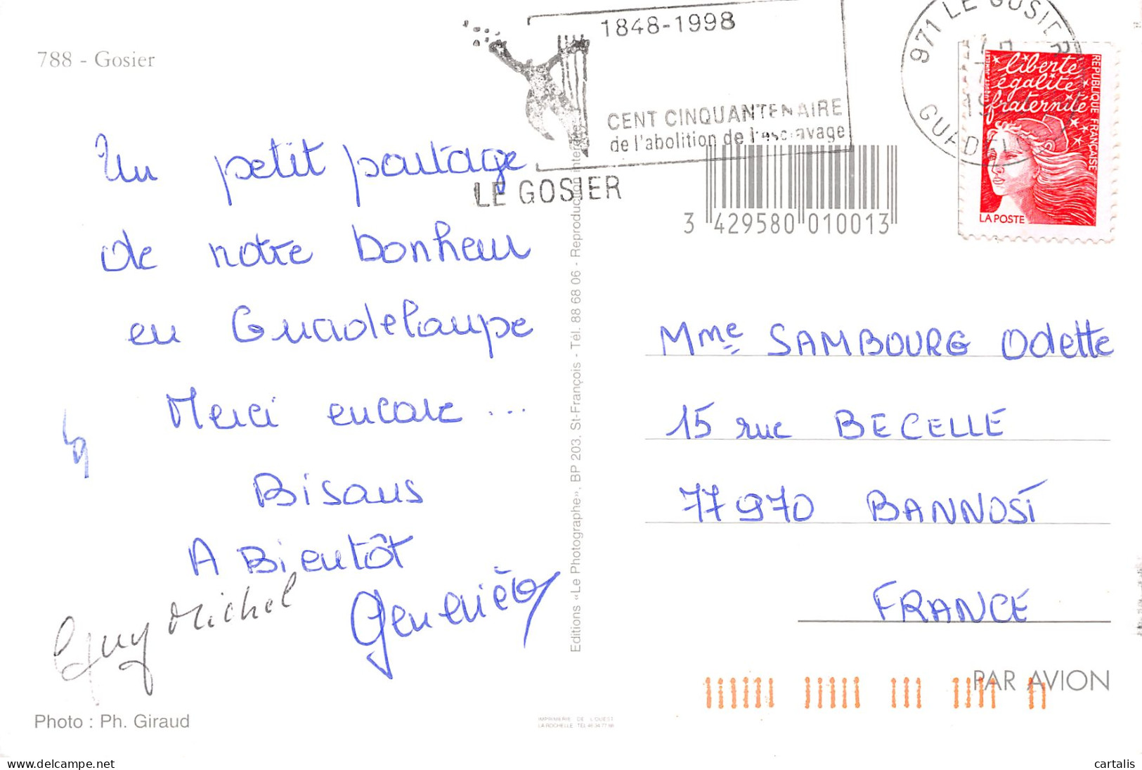 971-GUADELOUPE GOSIER-N°3817-C/0229 - Sonstige & Ohne Zuordnung