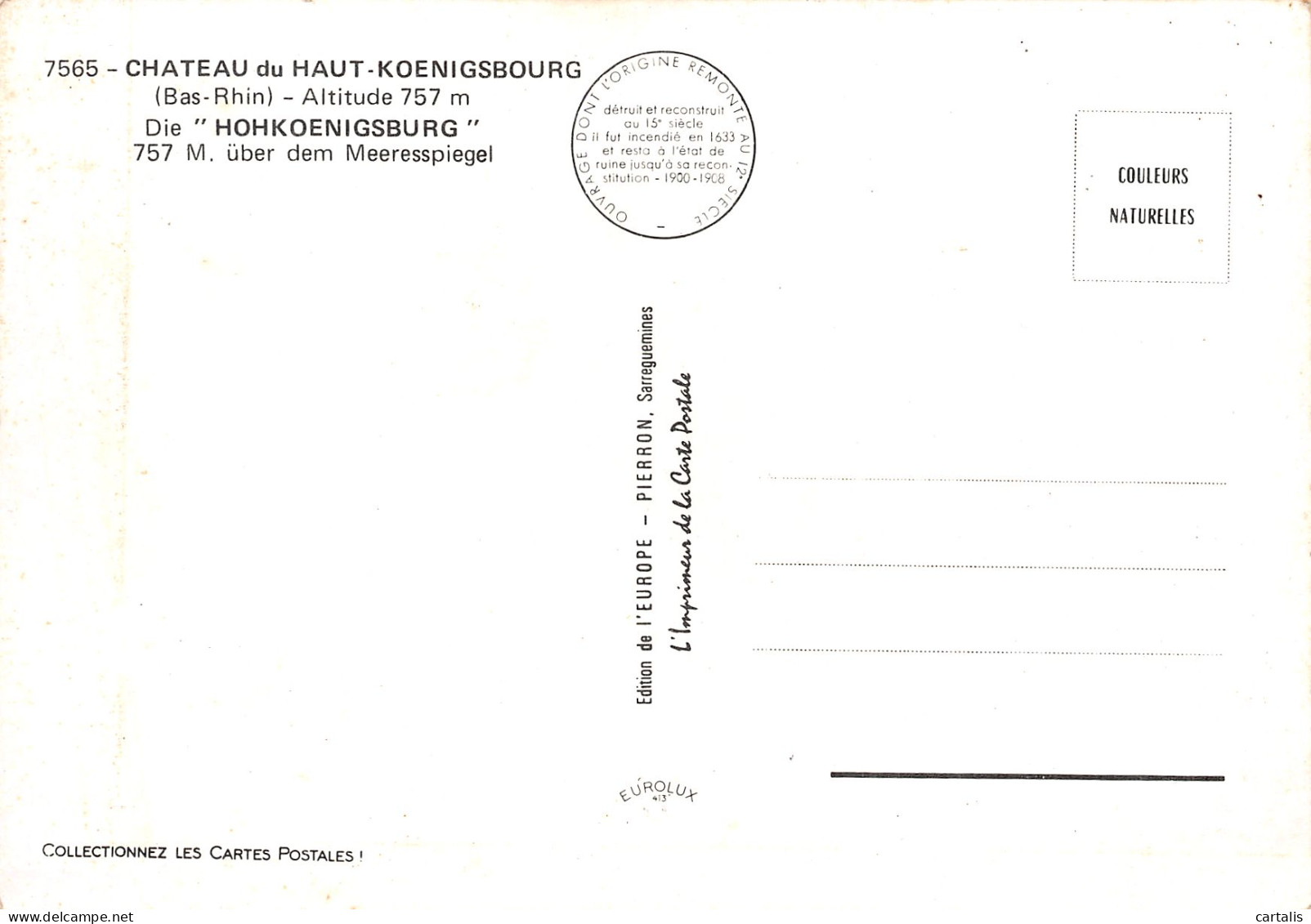 67-HAUT KOENIGSBOURG-N°3817-C/0097 - Other & Unclassified