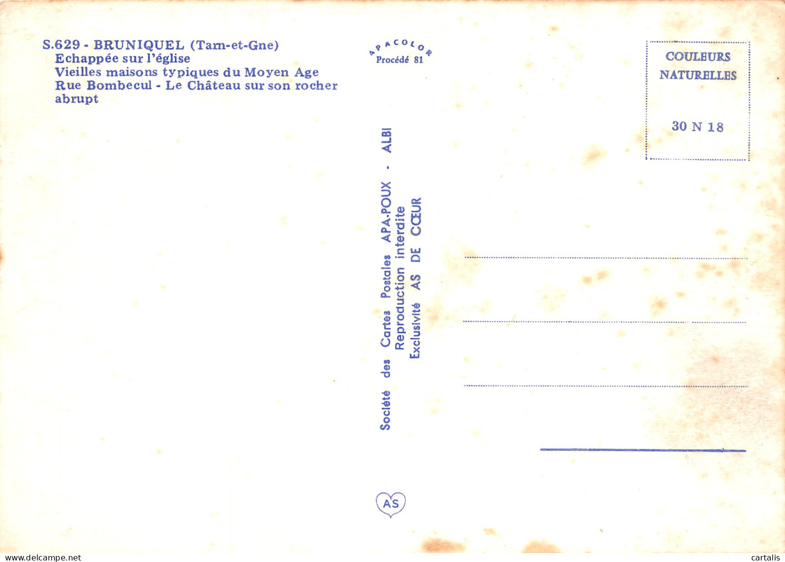 82-BRUNIQUEL-N°3817-C/0029 - Other & Unclassified