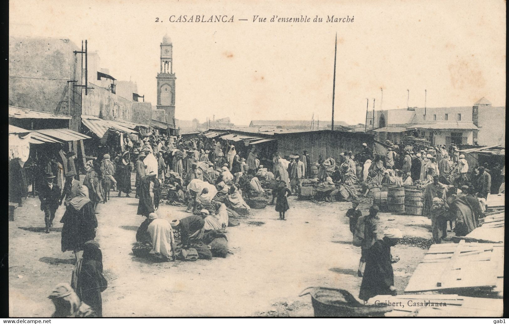 Maroc -- Casablanca --- Vue D'ensemble Du Marche - Casablanca