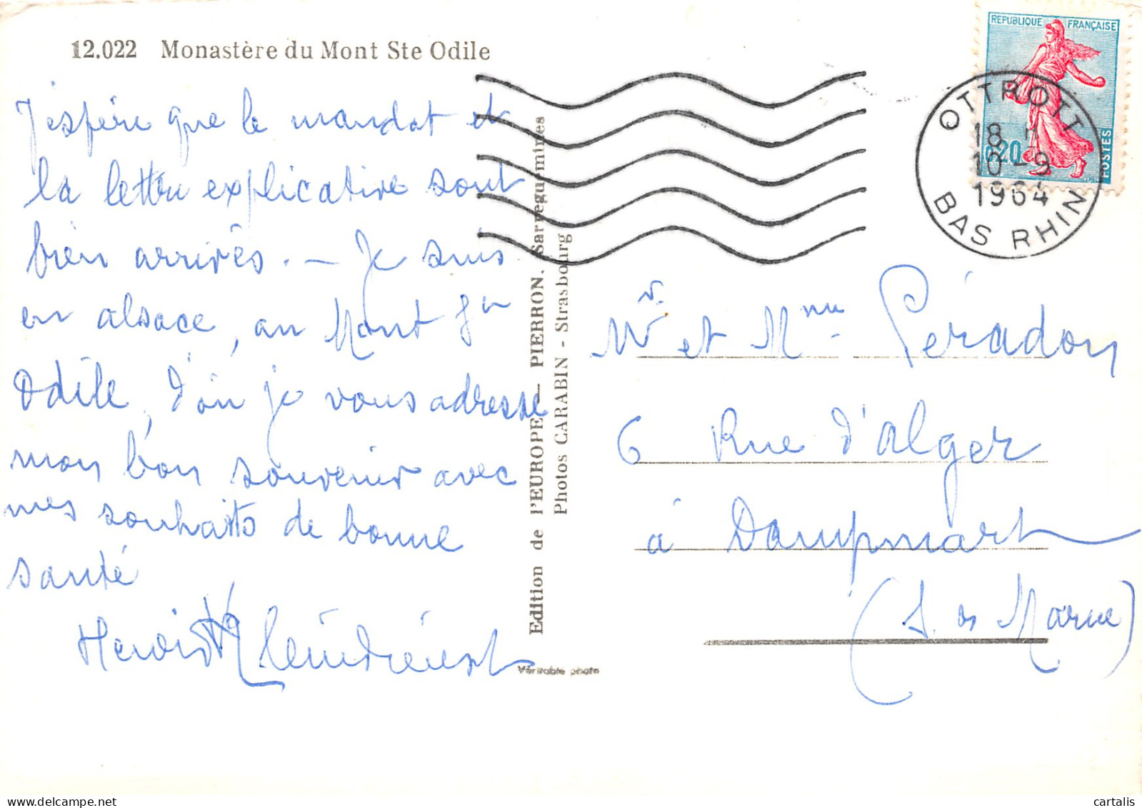 67-LE MONT SAINTE ODILE-N°3817-B/0159 - Other & Unclassified