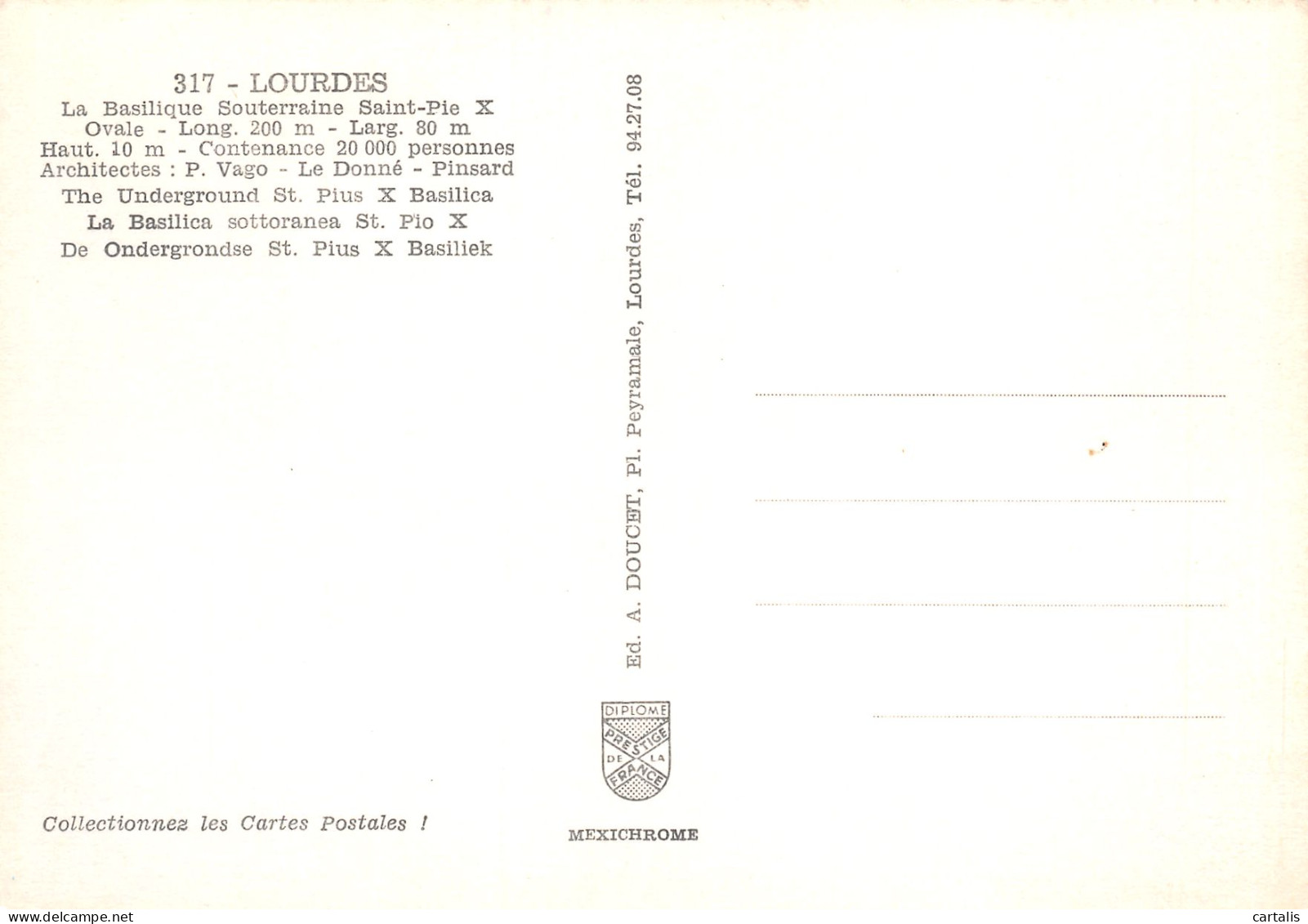 65-LOURDES-N°3817-B/0113 - Lourdes