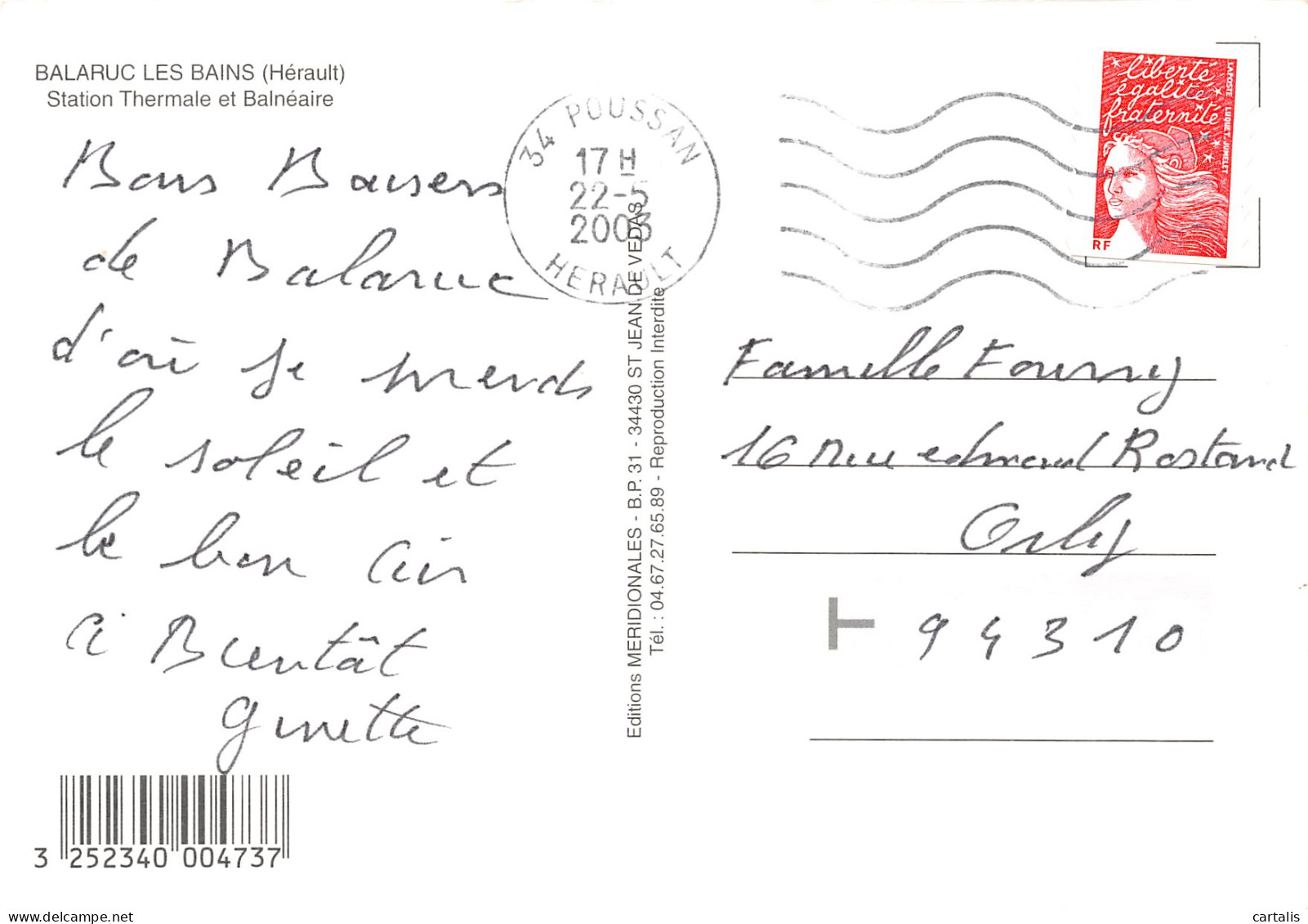 34-BALARUC LES BAINS-N°3818-A/0283 - Andere & Zonder Classificatie