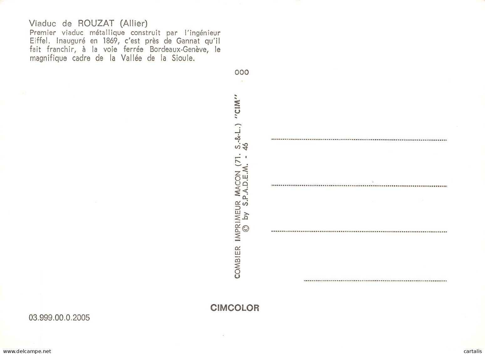 63-ROUZAT-N°3818-A/0023 - Sonstige & Ohne Zuordnung